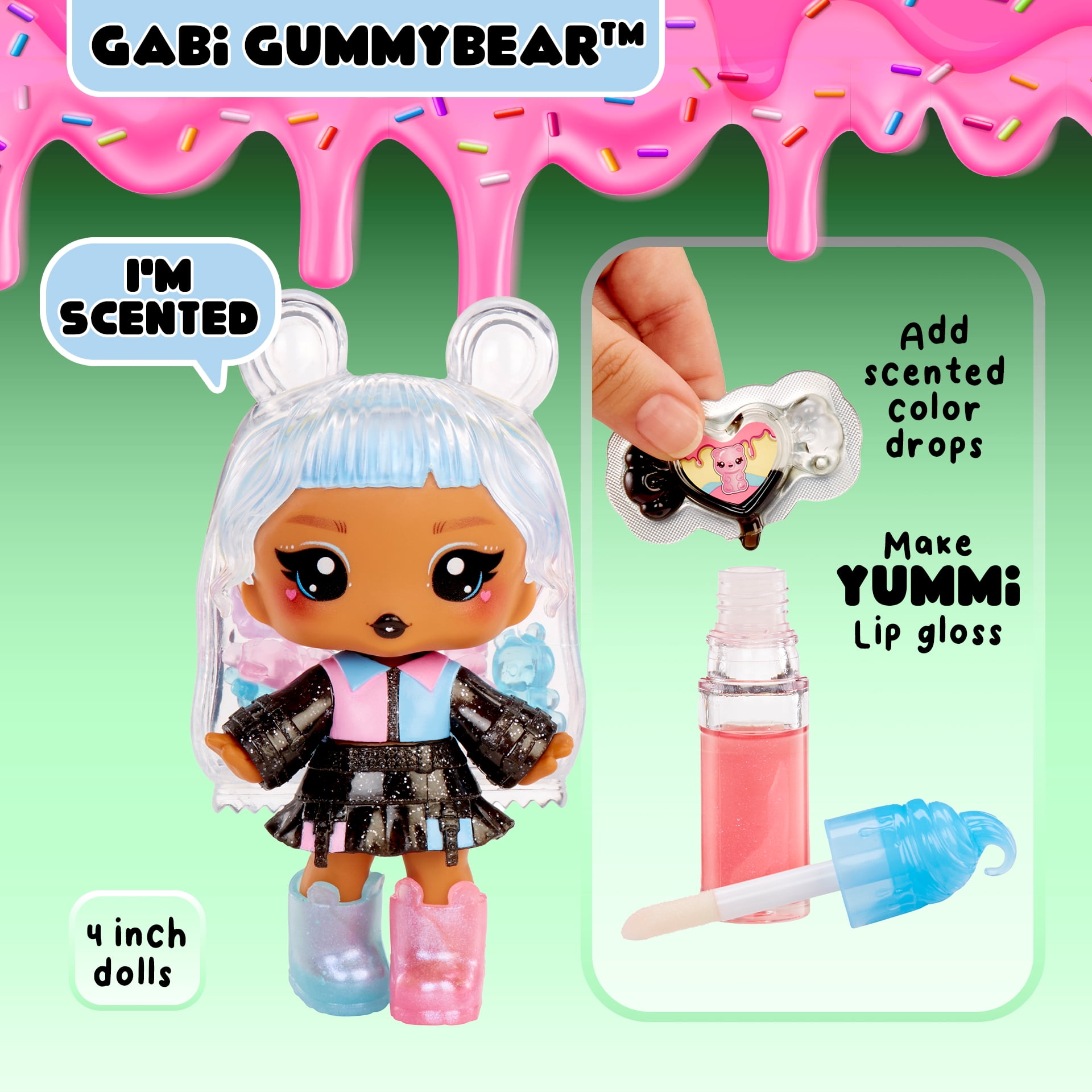Yummiland Lip Gloss Doll Sour Sweeties - Gabi Gummybear