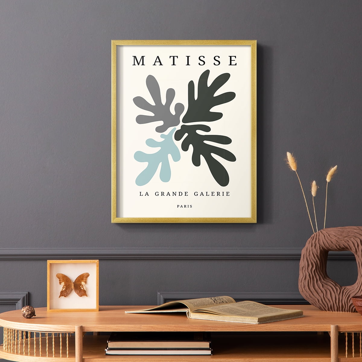 Matisse CCCLXXXIII in Gold Solid Wood 22 x 28 Framed Print