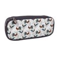 thumbnail image 2 of Lsque Cool Chicken Printed Big Capacity PU Leather Pencil Case Large Pencil Pouch Stationery Pen Bag Pencil Holder for Teen, 2 of 6