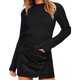 thumbnail image 1 of Gibobby SuéTer Para Invierno Mujer de punto elegante de color sólido para mujer, de manga larga con cuello redondo, ajustado(Negro,XG), 1 of 6