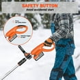 thumbnail image 3 of VOLTASK Cordless Snow Shovel, 24V | 13-inch | 4-Ah Electric Cordless Battery Brushless motor Snow Blower with Directional Plate, Battery & Quick Charger Included for Driveway & Sidewalks, 3 of 7