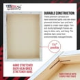 thumbnail image 3 of U.S. Art Supply 16" x 20" Gallery Depth 1-1/2" Profile Stretched Canvas 3-Pack - Acrylic Gesso Triple Primed 12-ounce 100% Cotton Acid-Free Back Stapled, 3 of 8