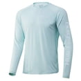 thumbnail image 2 of HUK Men's Pursuit Long Sleeve Sun Protecting Fishing Shirt, Marlin-Seafoam, Small, 2 of 3