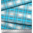 thumbnail image 2 of Soimoi Rayon Fabric Gingham Check Print Sewing Fabric Yard 42 Inch Wide, 2 of 3