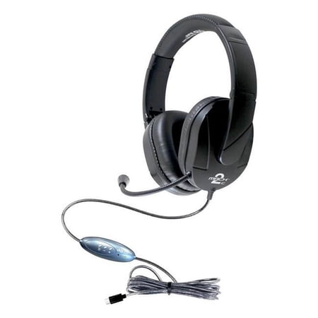UPC: 0681181623587 | HamiltonBuhl MACH-2 Multimedia Stereo Headset – Over-Ear with Steel Reinforced Gooseneck Mic