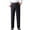 B-Navy, variant on Wyobmus Men's Fleeced Dress Pants Solid Color Zipper Pocket Hidden Expandable-Waist Flat-Front Business Affairs Suit Pants B-Black