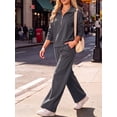 thumbnail image 2 of Cueply 2 Piece Sets for Women Outfits Sweatsuits Long Sleeve Sweatshirts Sweatpant Lounge Set with Pockets, 2 of 8