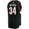 thumbnail image 3 of Men's Fanatics Jabari Walker Black Portland Trail Blazers Fast Break Replica Jersey - Icon Edition, 3 of 3