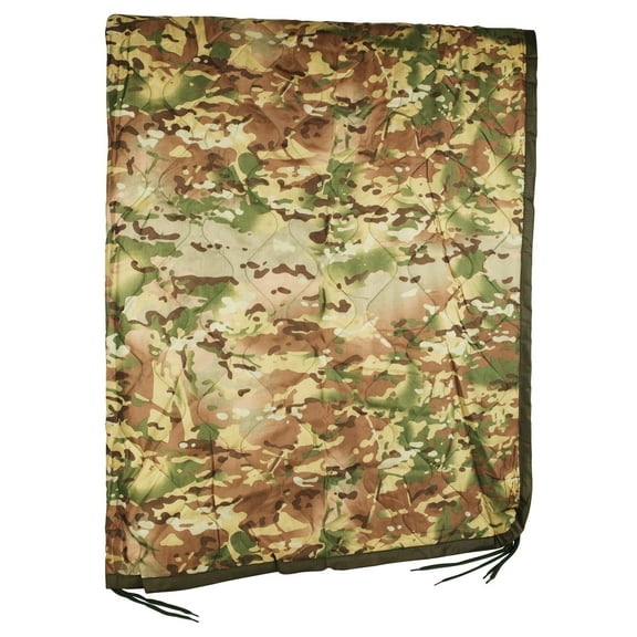 Medals of America Nylon Adult Unisex Tan OCP Camo Military Poncho Liner Woobie Blanket