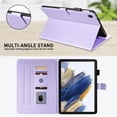 thumbnail image 4 of for Samsung Galaxy Tab A8 10.5 inch Release 2022 (SM-X200/SM-X205) Case, Rhombus Pattern Multiple Viewing Angles Stand Slim Folio Cover (Purple), 4 of 6