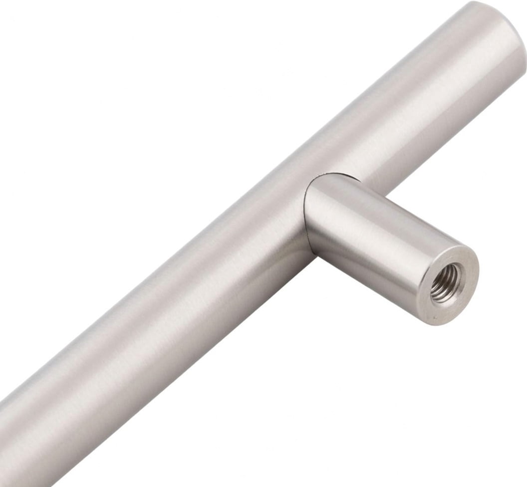 Premium Satin Nickel Cabinet Pulls - 25 Count Jumbo Pack, 3 Inch Hole Center Solid Steel Hardware for Kitchen and Bathroom Drawers, Weighted Professional Quality with Dual Screw Sizes