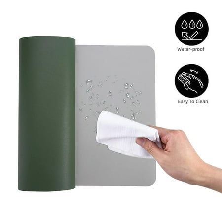 Dual Sided Extended Mouse Pad Desk Pad Writing Mat 900mm X 450mm Pu Material Walmart Canada