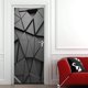 thumbnail image 4 of Pegatinas 3D de celosía negra para puertas de cabaña, PVC, pegatinas decorativas modernas para fachadas, 4 of 7