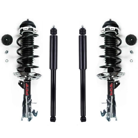 Front Struts W/ Coil Spring Assembly & Rear Shocks For Honda Fit 2009-2013