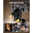 thumbnail image 6 of Flame Resistant Welding Jacket, 7oz. FR Shirts for Men, Machine Washable Cotton Heat-Resistant Welding Shirt, Meets ATPV 9.2 Cal/cm虏 Arc Rating - M Si, 6 of 11