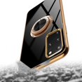 thumbnail image 6 of for Samsung Galaxy Note 20 Ultra 5G Case, Built-in 360° Rotation Ring Holder Magnetic Stand, Luxury Shiny Plating Edge Shockproof Electroplated Protective Cover (Black/Golden), 6 of 12