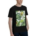 thumbnail image 2 of Bingfone Watercolor Green Tropical Men'S Loose Fit Short-Sleeve Pocket T-Shirt, 2 of 7