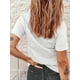 thumbnail image 4 of Camiseta con estampado de corazones para regalos de San Valentín, camiseta de manga corta con cuello redondo, tops informales para todos los días, ropa de mujer, 4 of 4