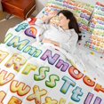 thumbnail image 4 of Castle Fairy Teens Monogrammed Letter Initial 7-Piece Bedding Comforter Set,Colorful Number King Bedding Sets,Kawaii Cute Ultra Soft Bed Sheets,Super Cozy Room Decor, 4 of 8