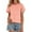 Orange, variant on GPOECD Women's Fashion Striped Casual Tee Shirt Comfortable Soft Daily Wear Tops Red，S