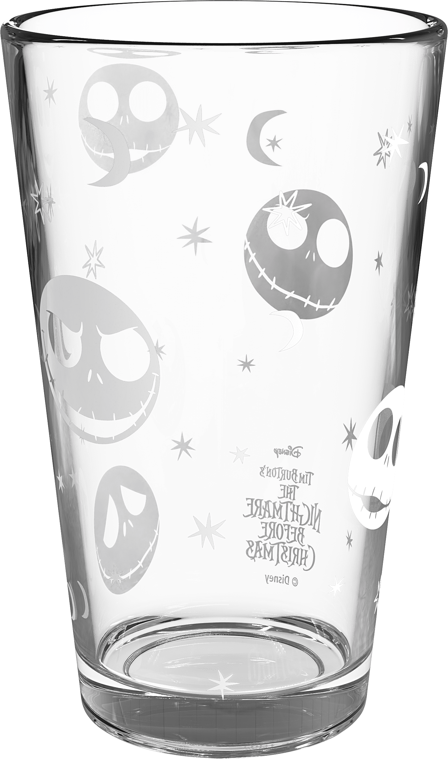 (2 pack) Zak Designs Nightmare Before Christmas 16oz Glass Cup Set (2pk)