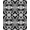 Black White, Pattern 16, variant on ODIKA 8'x10' Washable Area Rug Snake Abstract Coiled Form Minimalist Contrast Serpent Artwork for Living Room, Under Sectional, Family , Durable, Non-Slip