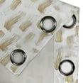 thumbnail image 4 of Ambesonne Abstract Grommet Curtain, Paint Brush Motif Modern, 50"x72", White and Pastel Brown, 4 of 5