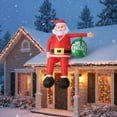 thumbnail image 4 of Yucurem 2.4M Christmas Inflatables Outdoor Decorations, Blow up Santa Claus Inflatable with Built in LED Lights for Garden Lawn Home Holiday Party Decor, 4 of 5