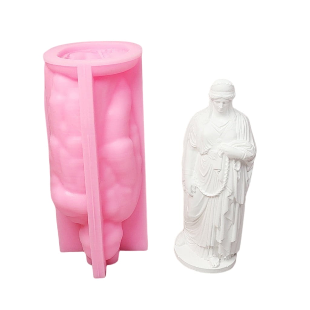 Goddess Figurine Silicone Candle Molds Epoxy Resin Molds for Candle Soap
