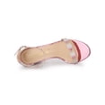 thumbnail image 4 of BLISSFUL STEP Women's Shoes Ankle Strap Open Toe Block Heel Glitter Party Sandals Colorful 8, 4 of 7