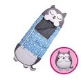 thumbnail image 1 of Super Soft Brown Sleeping Bag with Pillow, 180x70cm, 1 of 3