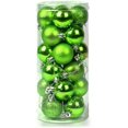 thumbnail image 1 of 24Pcs Christmas Tree Balls Decorations Shatterproof Thanksgiving Wedding Parties Mini Tree Decor Ornaments (24pcs/1Box, Light Green), 1 of 7