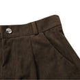thumbnail image 5 of Corduroy Shorts Women, Audhol Women's Corduroy A Line Short Pants and Winter 2025 Style Loose and Slimming Wide Leg Pants Womens Corduroy Shorts Coffee S, 5 of 8