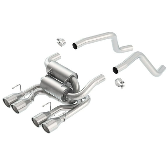 BORLA EXHAUST 11744 05-08 CORVETTE C6 6.0L/6.2L V8 RWD 2DR INCL. PADDLE SHIFT SPLIT REAR, REAR SECTION, S-TYPE Fits select: 2006-2008 CHEVROLET CORVETTE