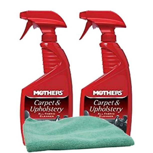 Mothers Carpet & Upholstery Cleaner (24 oz.) Bundle with Microfiber