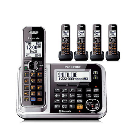 Panasonic KX-TG7875S Line Expandable Cordless Phone w/ Digital Answering (Best Cordless Phone In India)