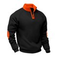 thumbnail image 2 of Yiaimeir Men's Quarter Zip Pullover Sweatshirt Long Sleeve Athletic Fleece Top Comfortable Casual Sportswear for Outdoor Indoor Activities, 2 of 6