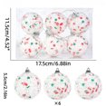 thumbnail image 4 of MTBLYS Bolas de adorno navideño|Decoraciones colgantes de espuma con lentejuelas y diseños de caramelos y muñecos de nieve para decorar árboles|coronas|escaparates, 4 of 7