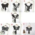 thumbnail image 2 of Women Korean Sun Protection Summer Silk Fake Collar Shawl Style Shoulder Scarf Cloak 3, 2 of 7