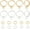 Mixed Color-02, variant on 1 Box 20Pcs 925 Sterling Silver Plated Leverback Earwires French Earring Hooks 15.6x10x2mm Interchangeable Dangle Ear Wire Findings with 20Pcs Open Jump Rings for Jewelry Making DIY