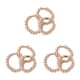 thumbnail image 3 of 3 uds Cuerda para el cabello bandas de goma roscadas Qarigey color crema, 3 of 6
