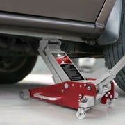 JACK BOSS Floor Jack 3 Ton Hydraulic Low Profile Aluminum and Steel Racing Car Jack with Dual Pump, Rapid Lift