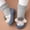 Gray, variant on HUPOM Toddler Mid-Calf Soft Solid Tube Blue 2024 Summer Clearance New Arrival Size 9-12Months