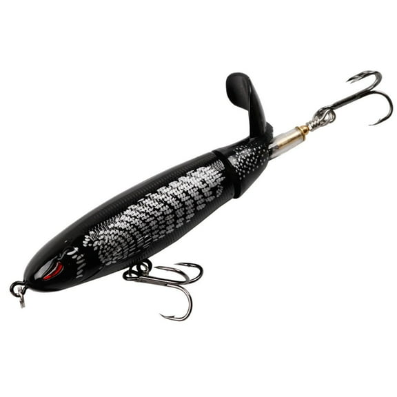 Topwater Fishing Set Hard Whopper Plopper with Rotating Tail for Freshwater Saltwater Trout