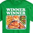 thumbnail image 3 of Instant Message - Winner Winner Chicken Dinner - Men's Short Sleeve Graphic T-Shirt, 3 of 6
