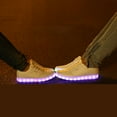 thumbnail image 5 of Colorful LED Luminous Women's Sneakers USB Charging Sports Board Shoes Low Top Design Ideal for Couples in Modern Style, 5 of 8