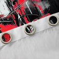 thumbnail image 4 of Homewish Red Abstract Print Blackout Curtains,Aesthetic Geometric Curtains Pack of 2 (42x84 Each), 4 of 6