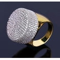 thumbnail image 2 of HeartsAndYou 6ct Round Brilliant Cut Moissanite Ice Gatsby Cocktail Ring 18k Yellow Gold over Silver, 2 of 8