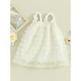 thumbnail image 3 of Bagilaanoe Toddler Baby Girl Party Dress Flowers Sleeveless A-line Princess Dresses 6M 12M 18M 24M 3T 4T Kids Tulle Swing Sundress, 3 of 9