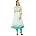 thumbnail image 4 of Bimba Women's Net Anarkali Kurta Kurti Indian Ethnic Designer Wear Dress, 4 of 8